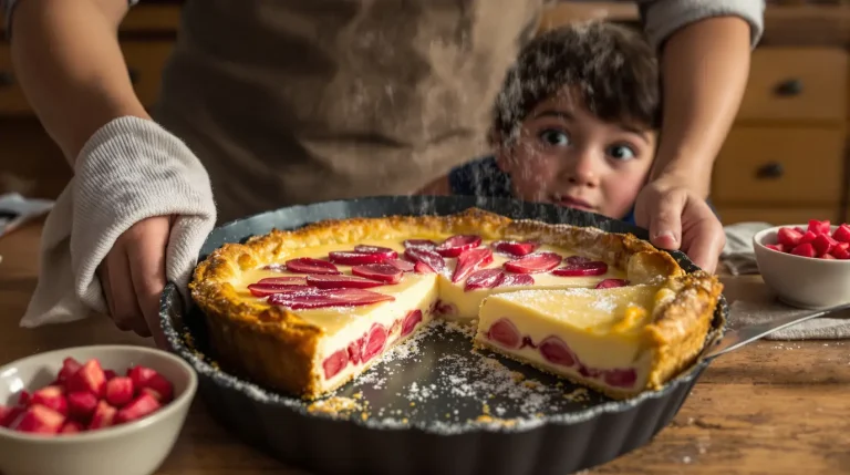 La vraie tarte à la rhubarbe de grand-mère : fondante, douce, et le secret est dans la cuisson