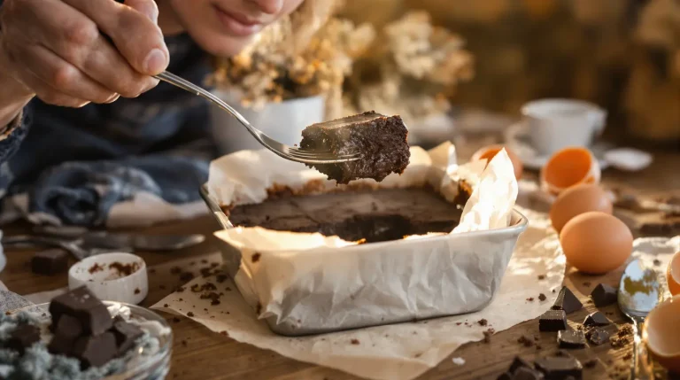 Brownie healthy express : 4 ingrédients du placard, zéro farine et un cœur fondant pour l’hiver